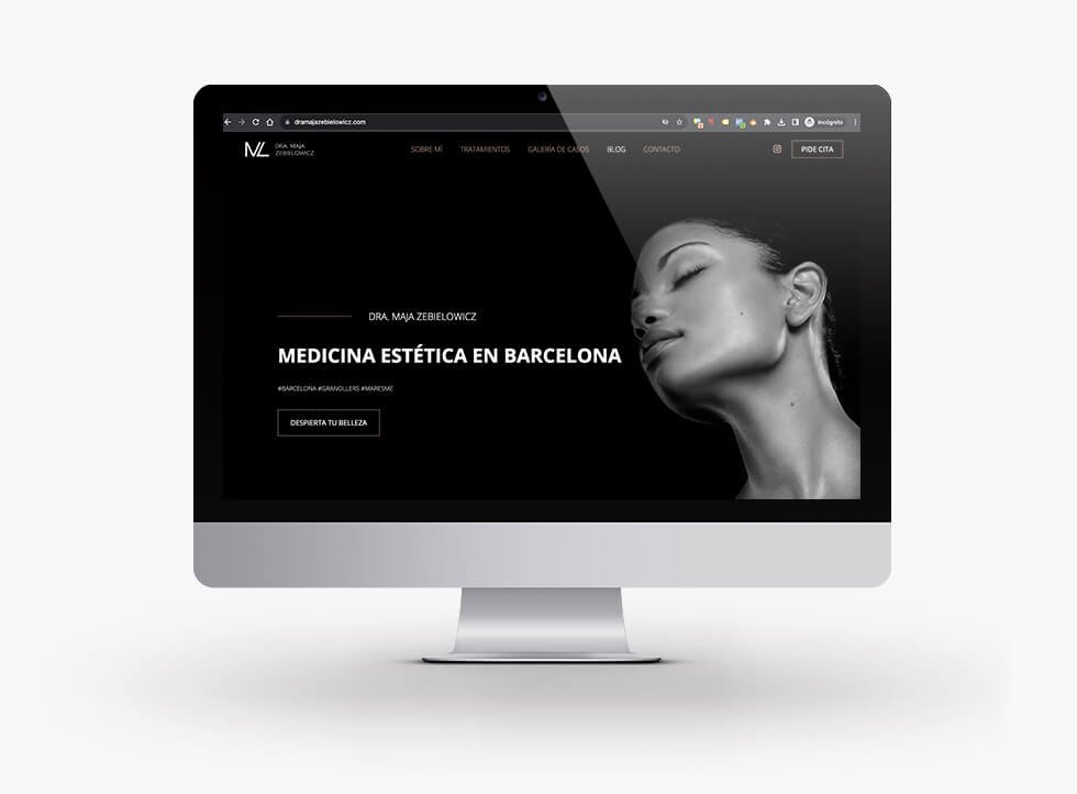 diseño-desarrollo-web-clinica-medicina-estetica-dra-maja-zebielowicz-barcelona