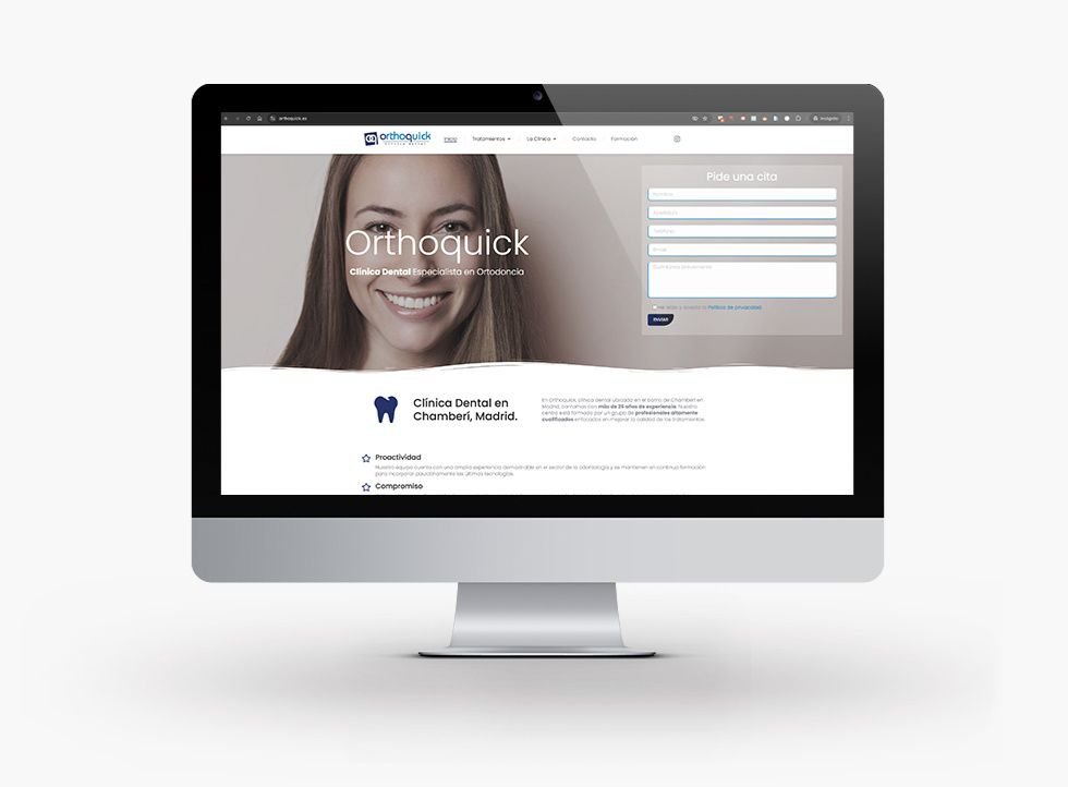 diseño-pagina-web-clinica-dental-orthoquick-madrid