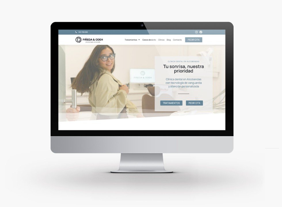 diseño-pagina-web-clinica-dental-piñeda-odeh-alcobendas